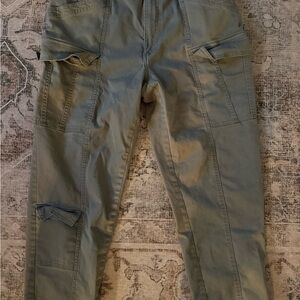 Twill H&M Green Cargo Pants Woman
